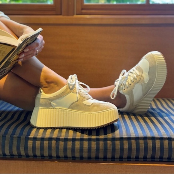 Dolce Vita Womens Daisha White Lace-Up Fashion Sneakers Size 8.5 - Picture 14 of 16